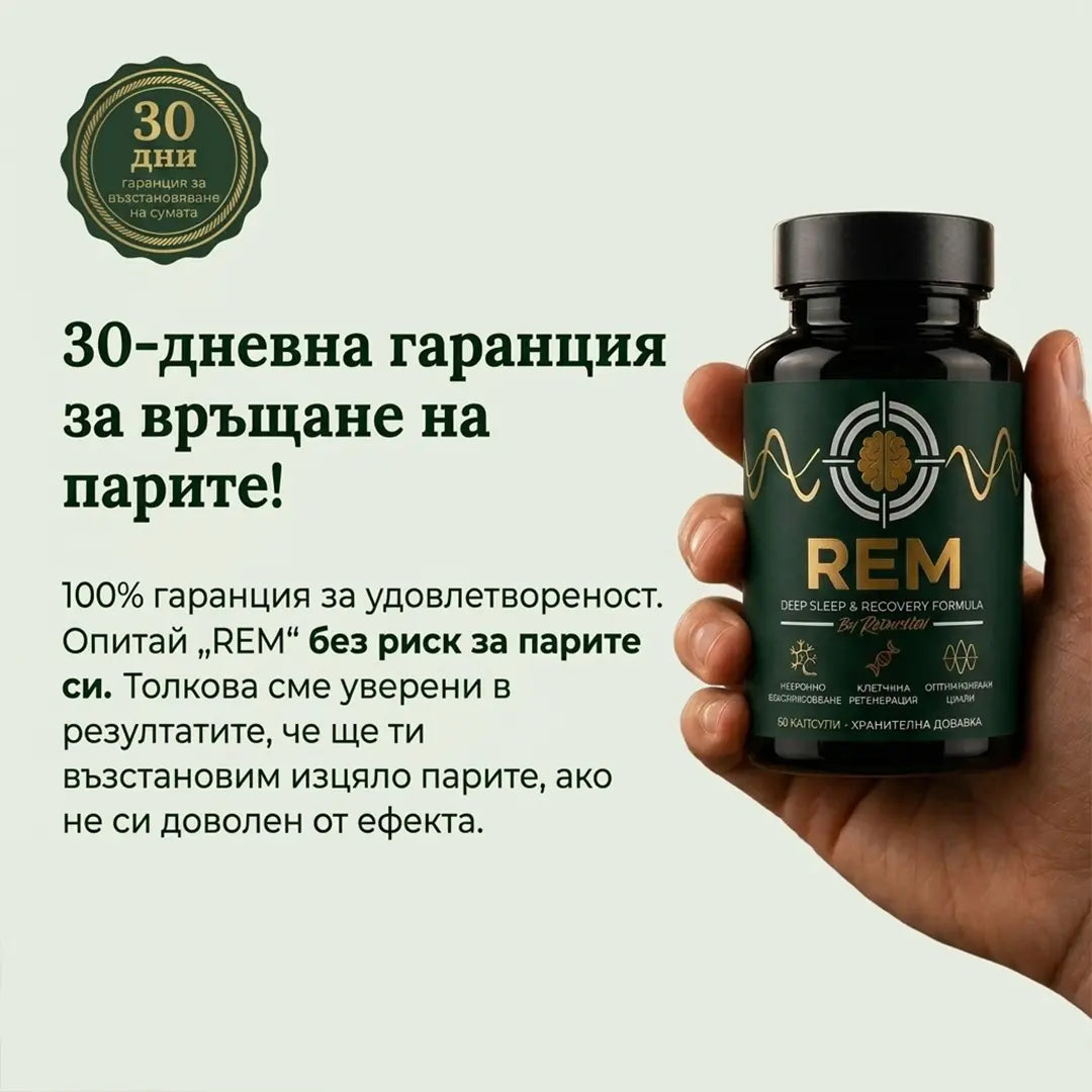 Спокоен, Възстановяващ Сън от Първата Нощ с „REM“