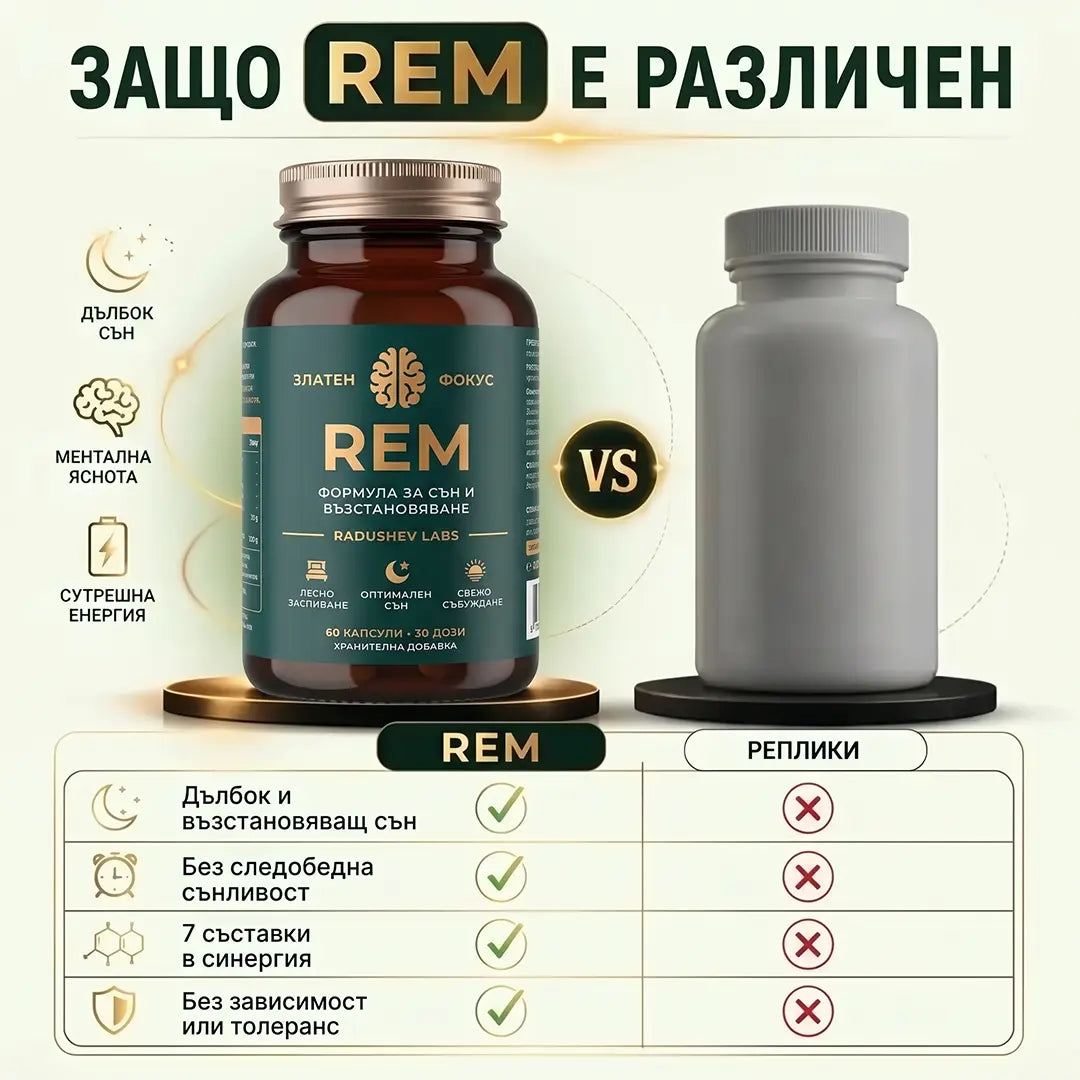 Спокоен, Възстановяващ Сън от Първата Нощ с „REM“