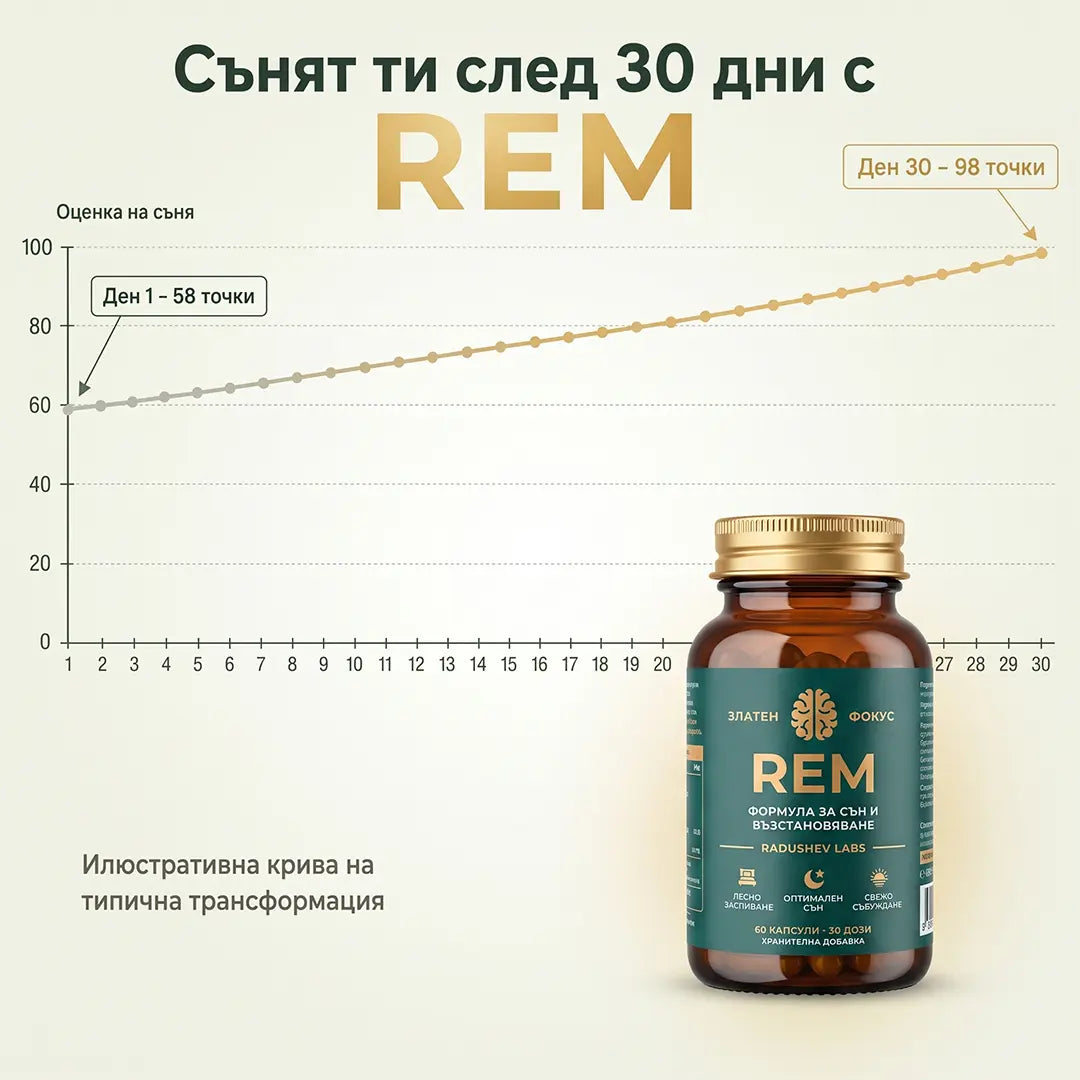 Спокоен, Възстановяващ Сън от Първата Нощ с „REM“
