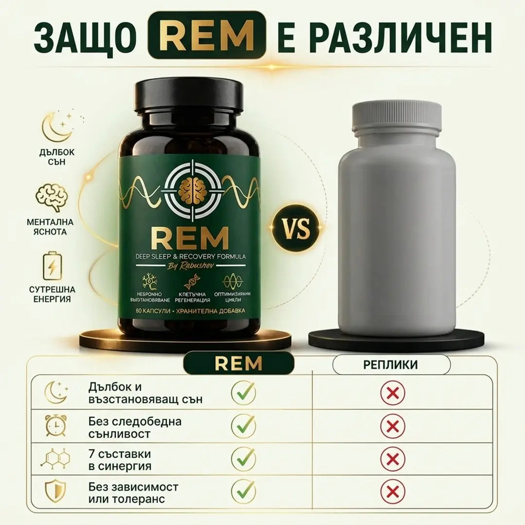 Спокоен, Възстановяващ Сън от Първата Нощ с „REM“
